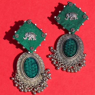 Emerald Monochrome Earrings